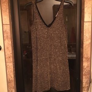 NWT black dress with gold shimmer
